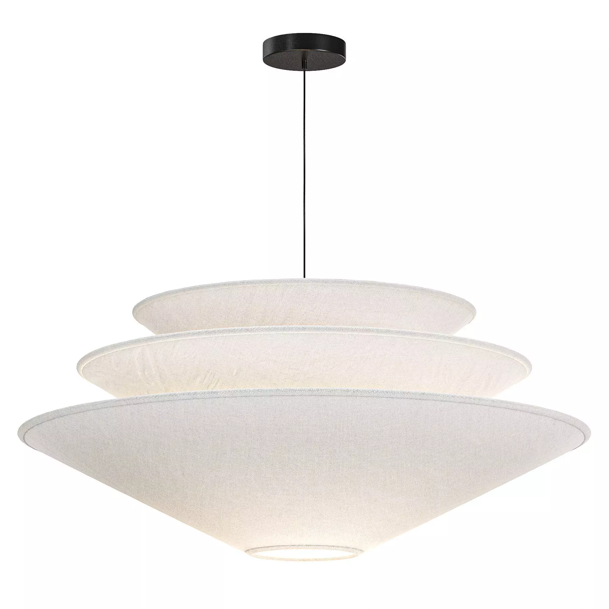 West Elm Gull Pendant Light 3D model_0