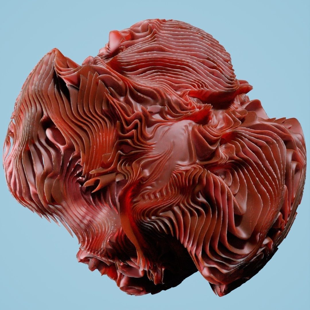 12 Folding Spheres 3D print model_21