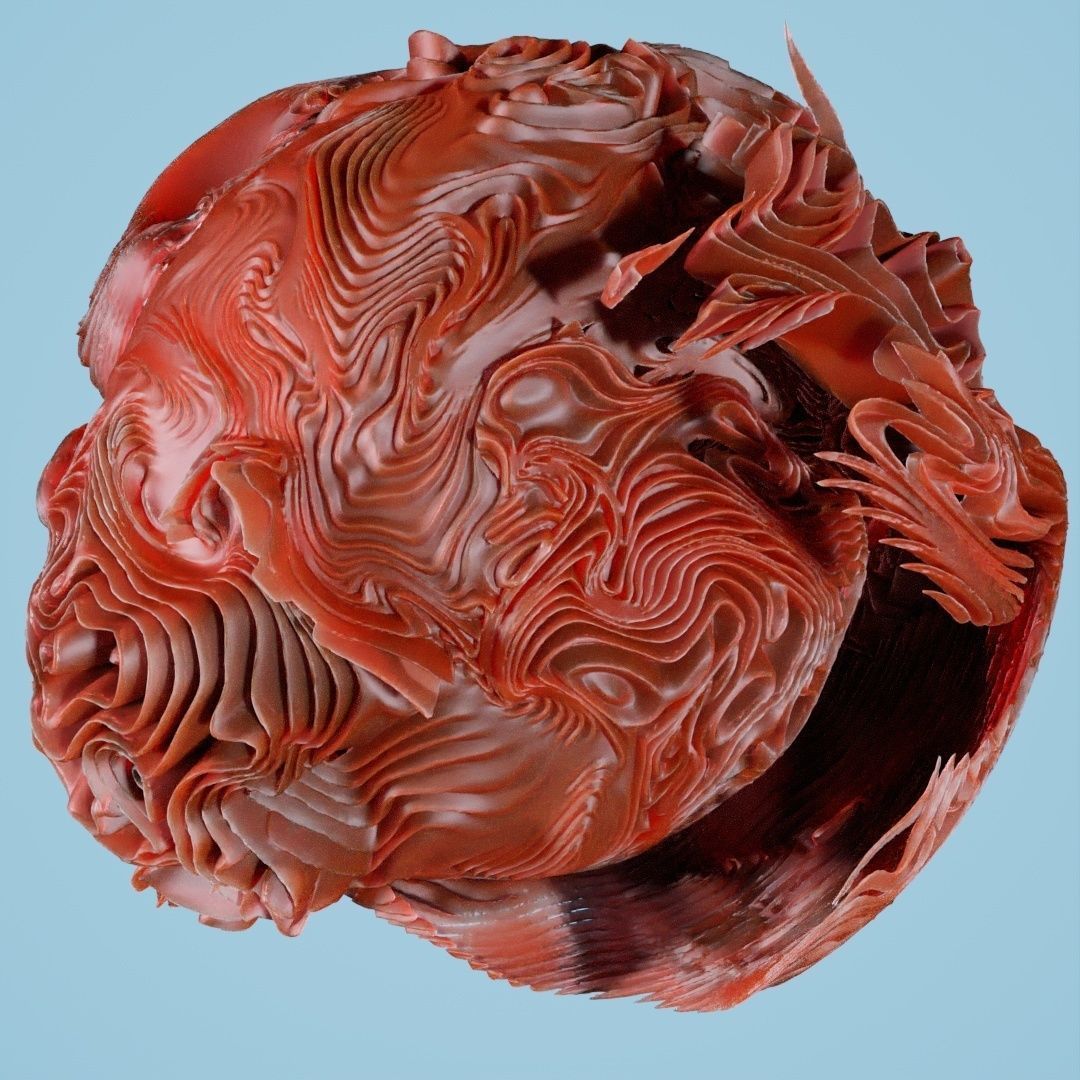 12 Folding Spheres 3D print model_24