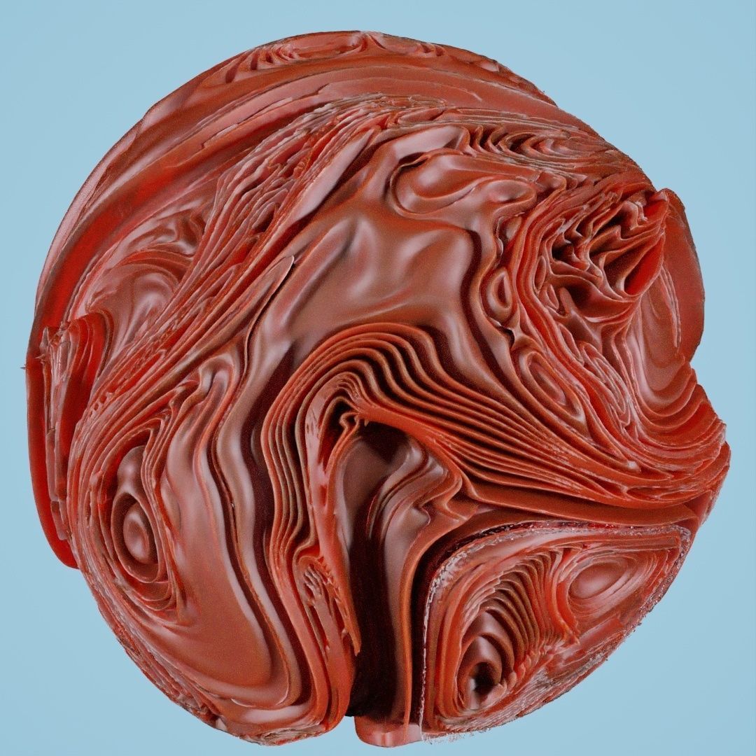 12 Folding Spheres 3D print model_11