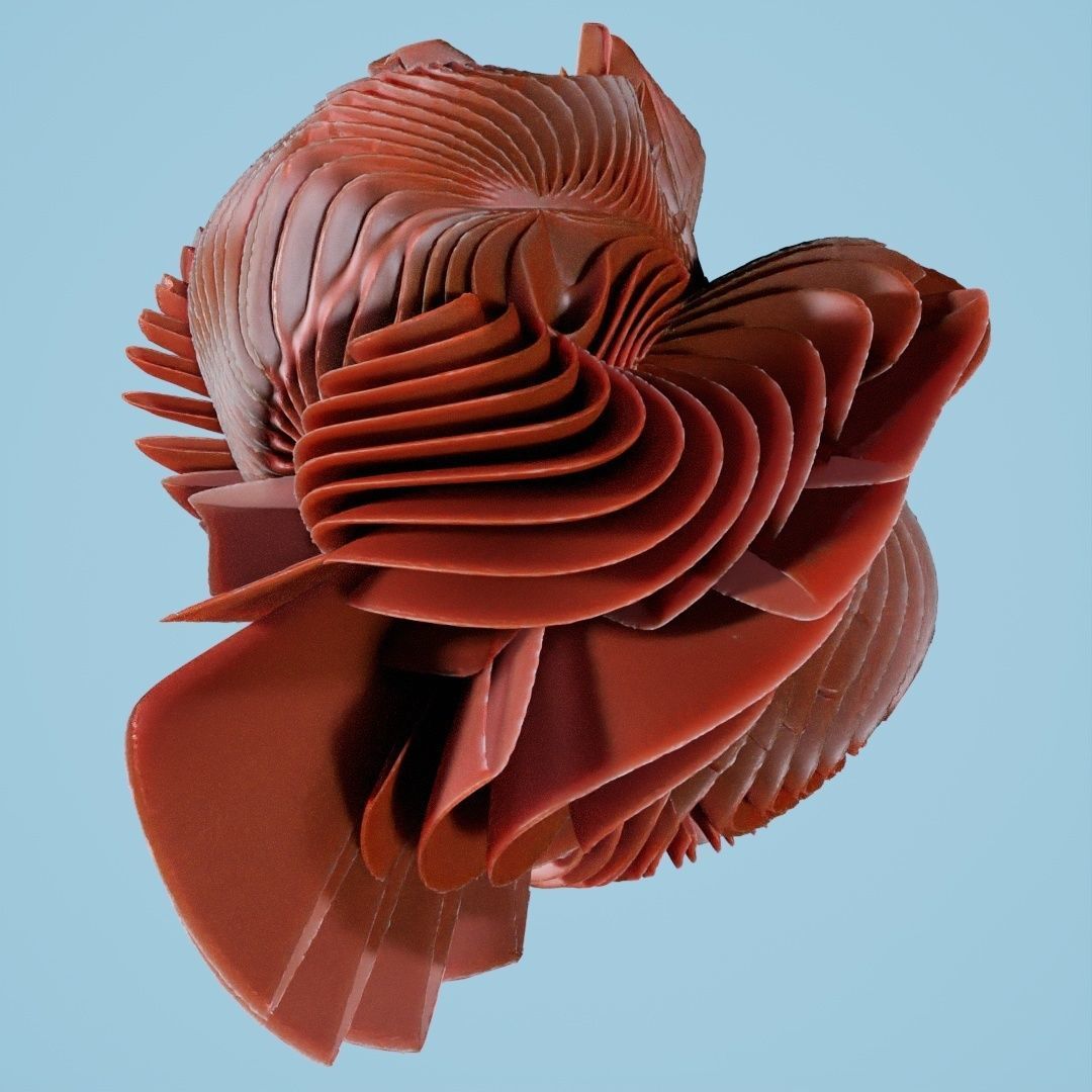 12 Folding Spheres 3D print model_3