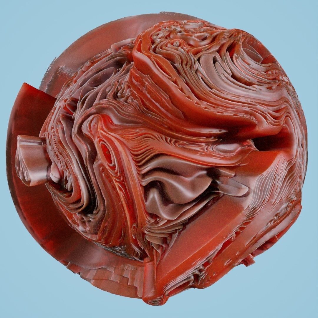 12 Folding Spheres 3D print model_45