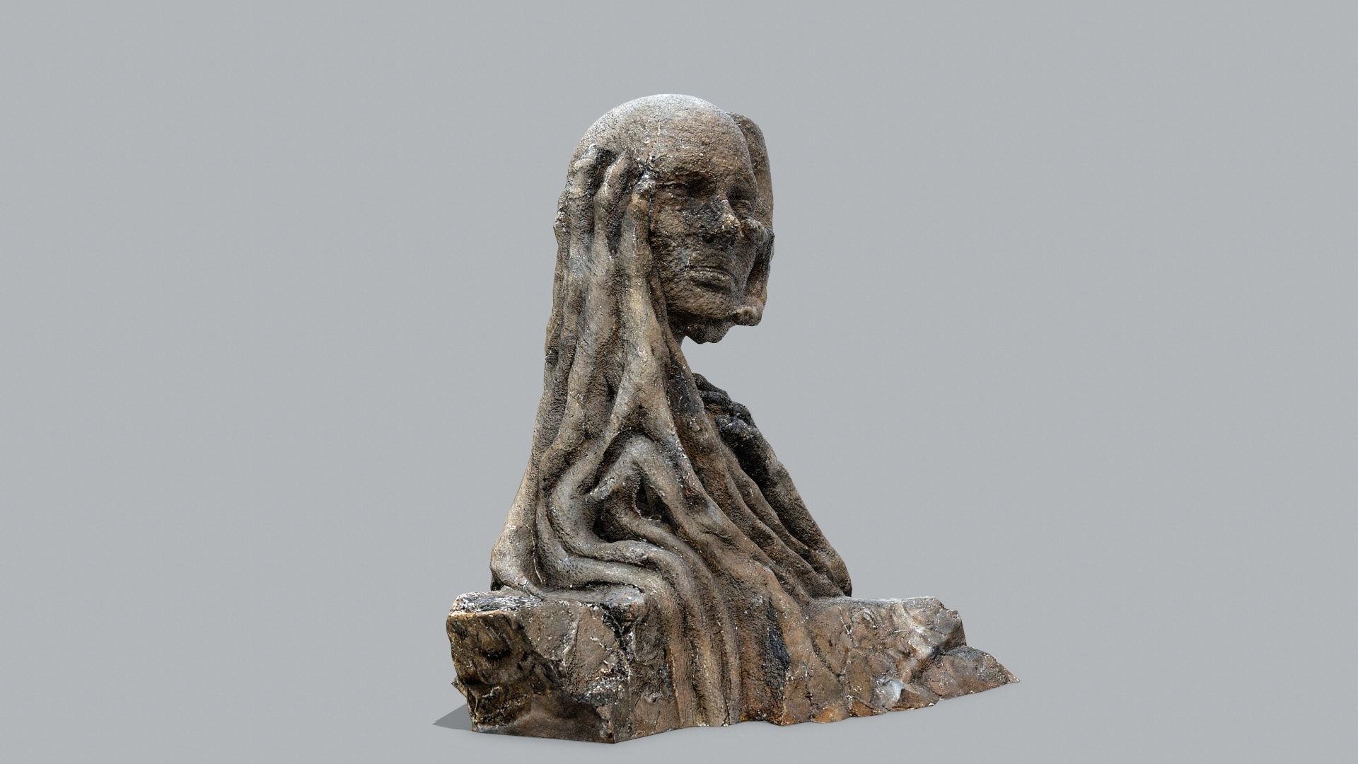 Hands of the devil Low-poly 3D model_1