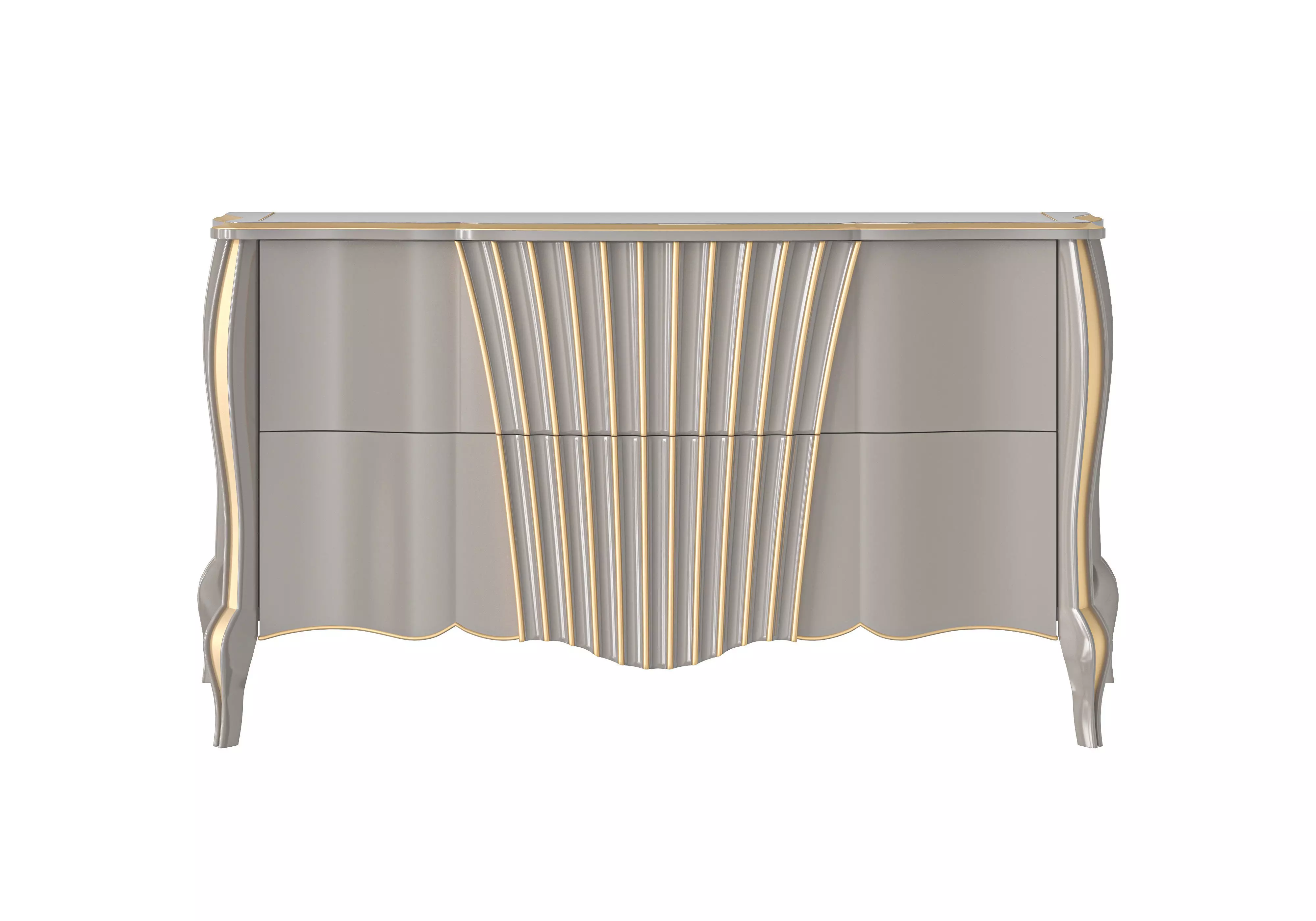 Linear elegance chest of drawers by MODENESE 3D model