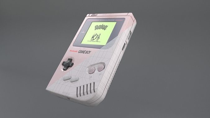 Game Boy Low-poly 3D model