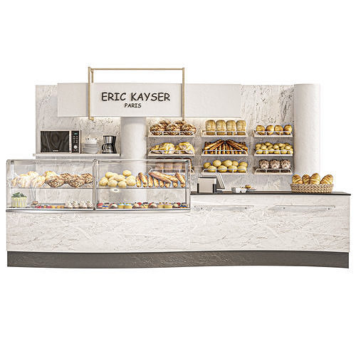 Design project for a cafe with sweets and pastries 3D model