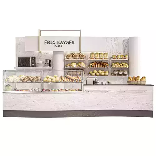 Design project for a cafe with sweets and pastries