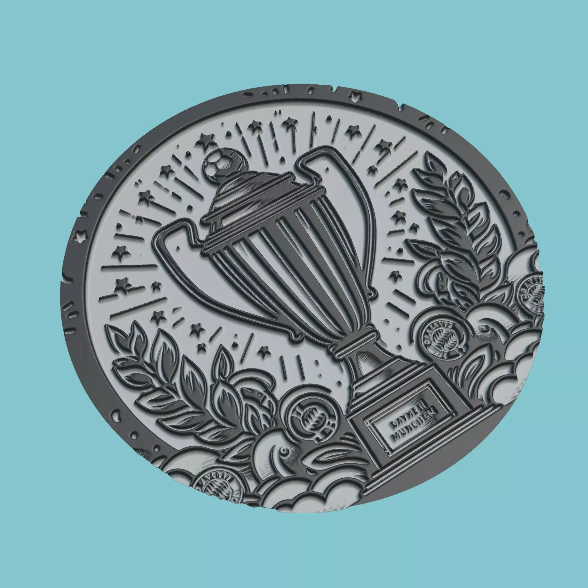 Bayern Munih Medallion Football 3D print model