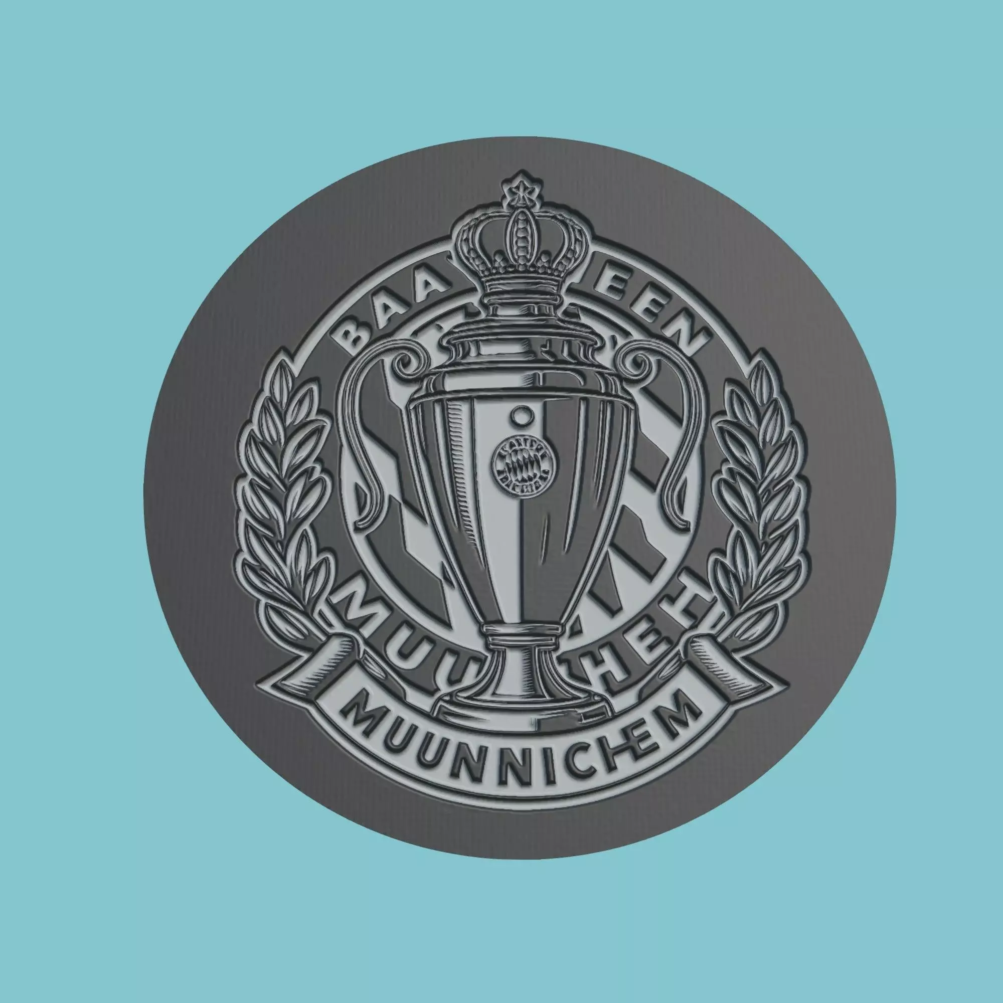 Bayern Munih Medallion Football 3D print model