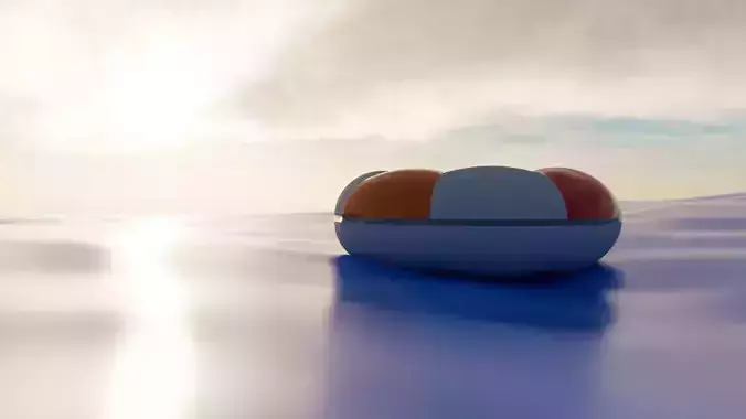 Buoy Animation float on water 