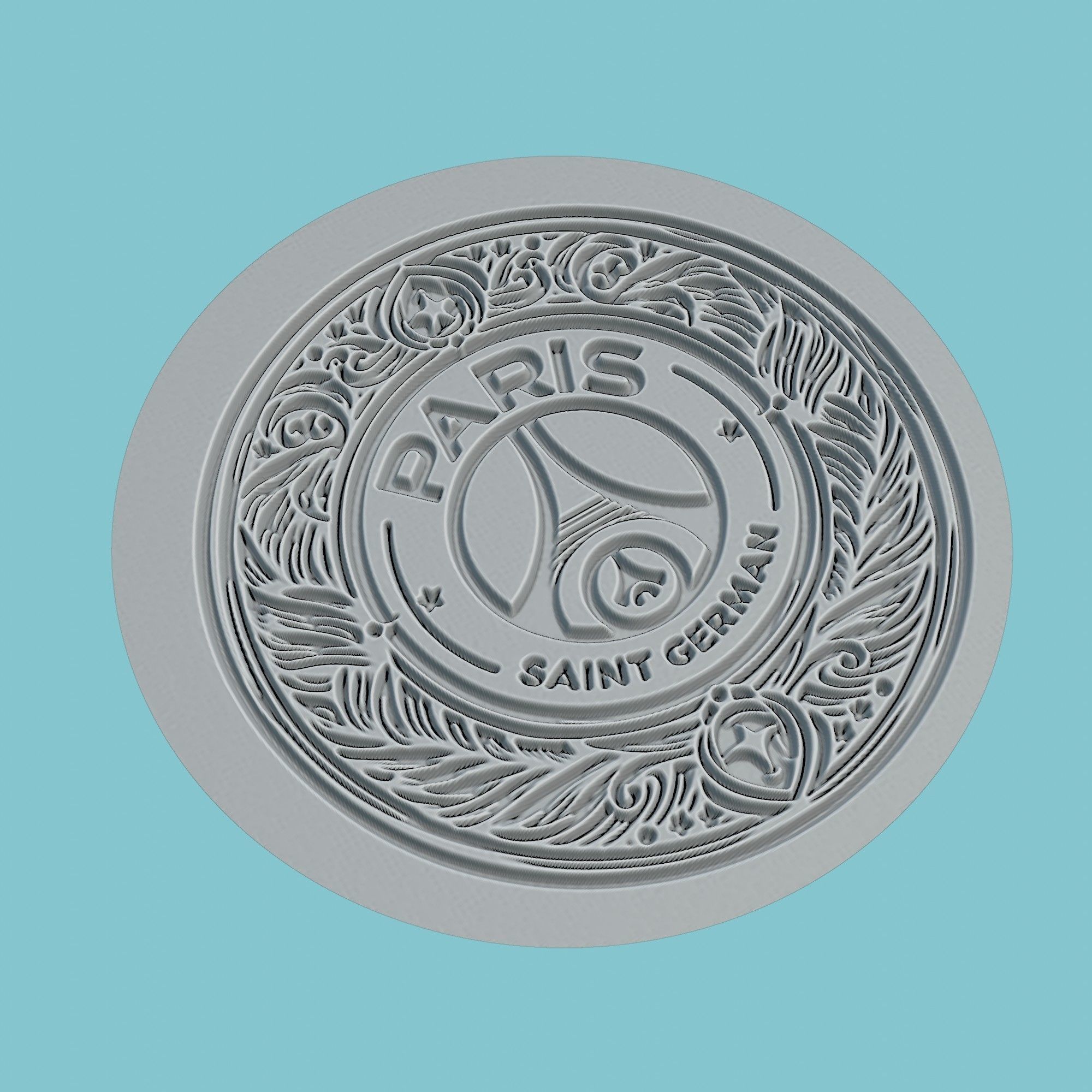 Paris Saint-Germain Medallion Football 3D print model_3