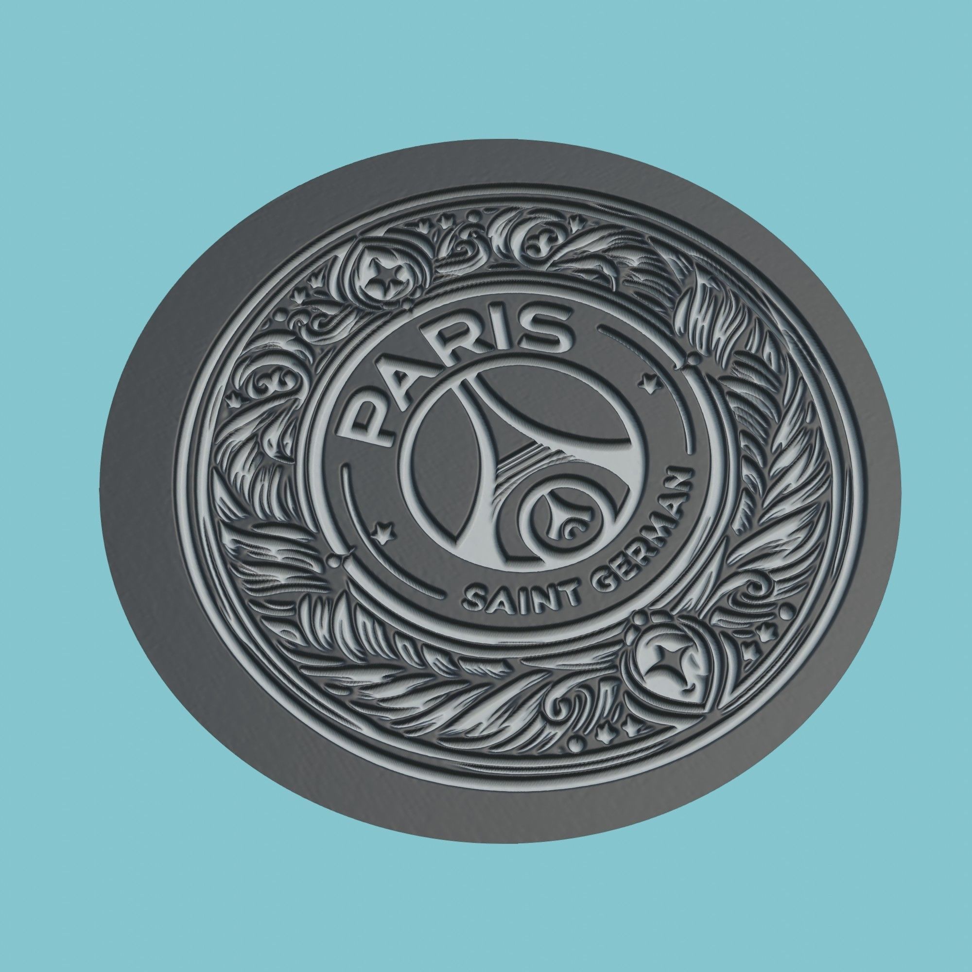 Paris Saint-Germain Medallion Football 3D print model_1