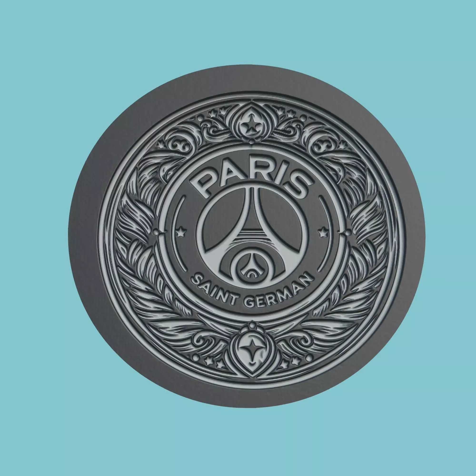 Paris Saint-Germain Medallion Football 3D print model_0
