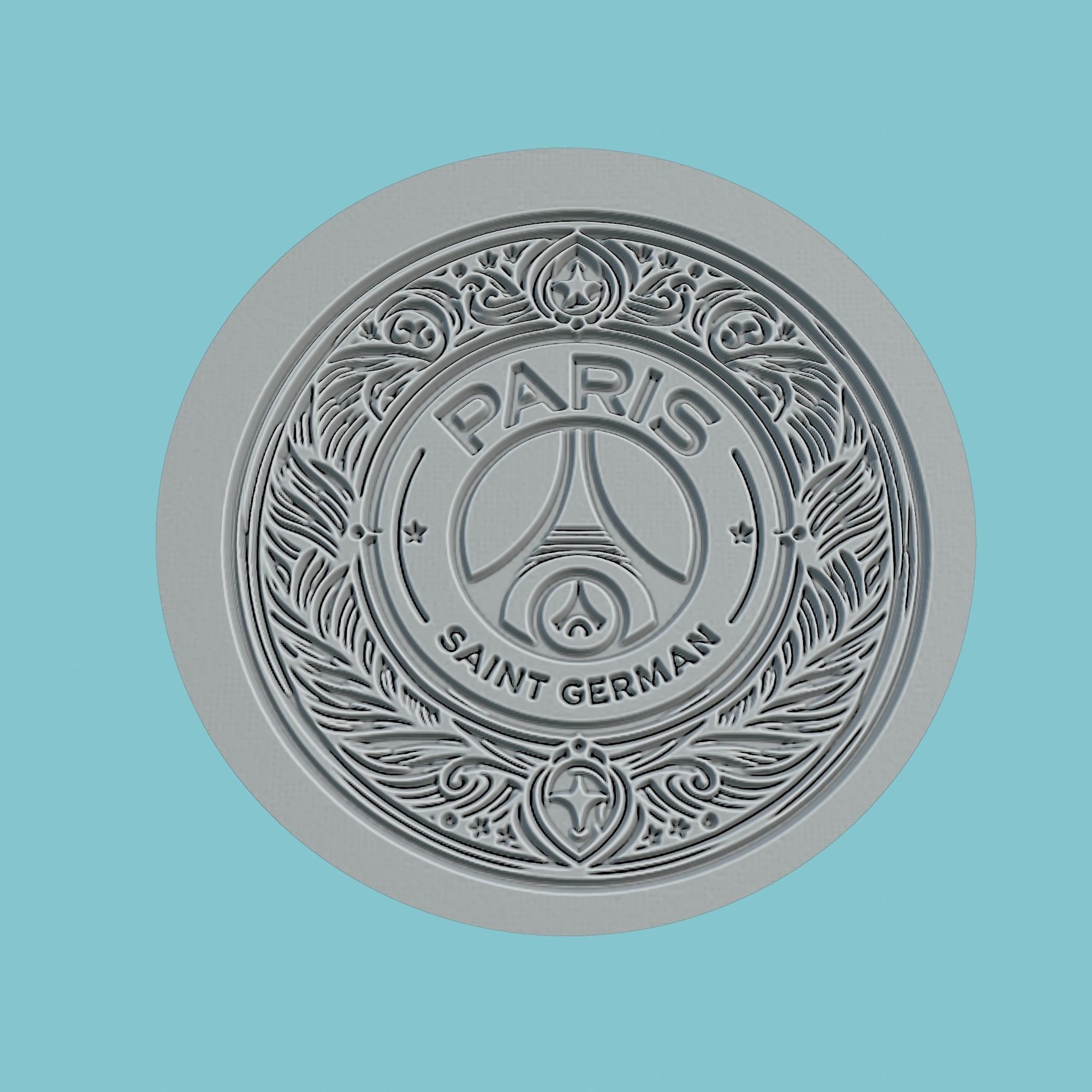 Paris Saint-Germain Medallion Football 3D print model_2