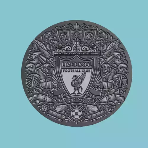 Liverpool Medallion Football 3D print model