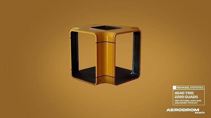 Kiosk-Modular Low-poly 3D model