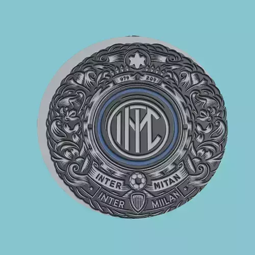 Inter Milan Medallion Football 3D print model