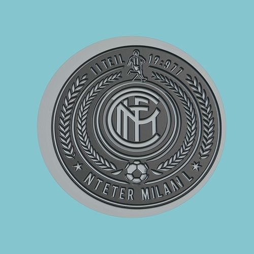 Inter Milan Medallion Football 3D print model