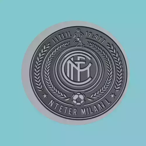 Inter Milan Medallion Football 3D print model