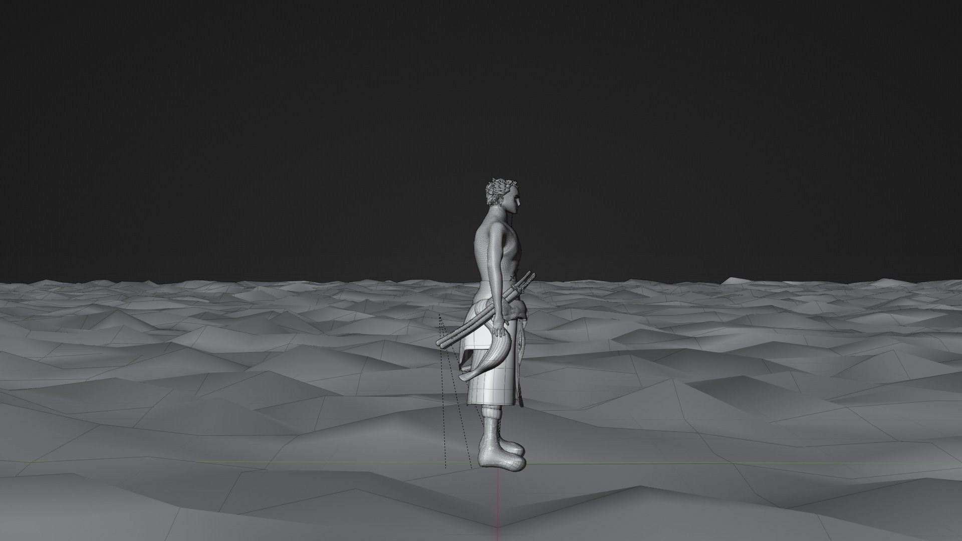 Roronoa Zoro Low-poly 3D model_16