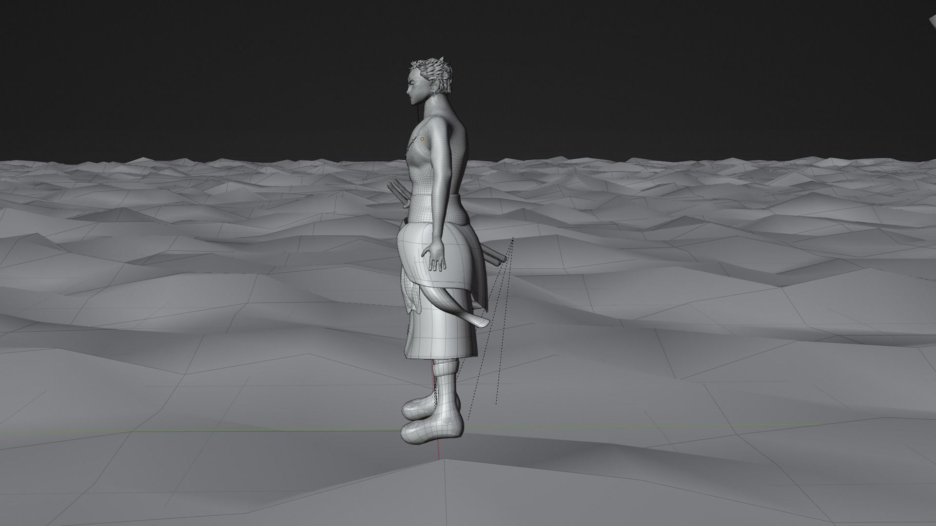 Roronoa Zoro Low-poly 3D model_14