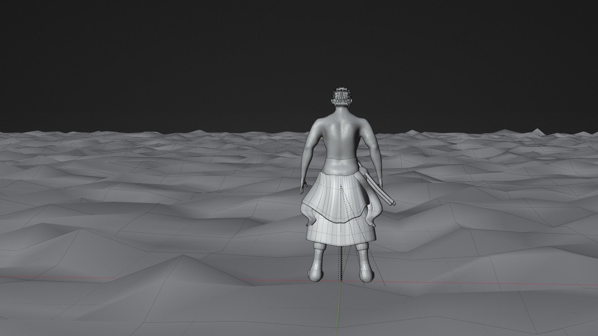 Roronoa Zoro Low-poly 3D model_15