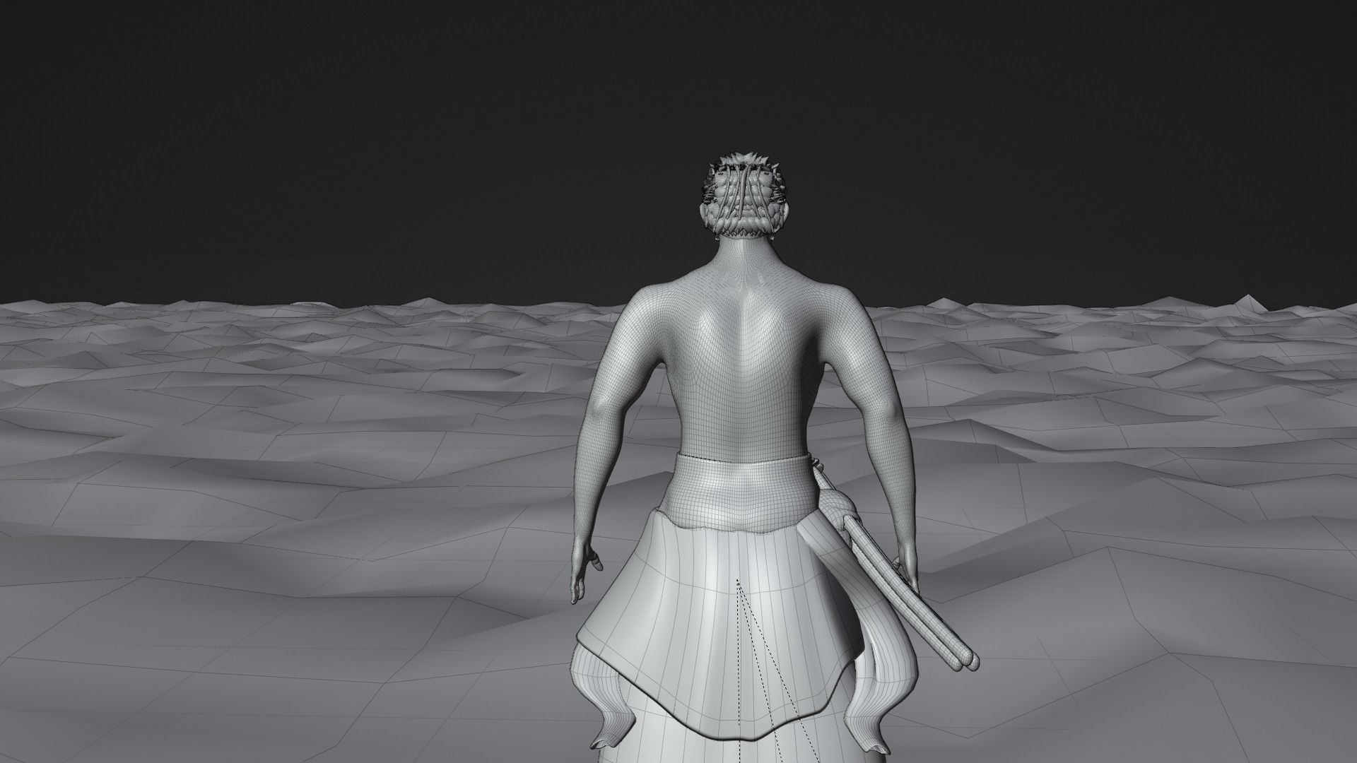 Roronoa Zoro Low-poly 3D model_11