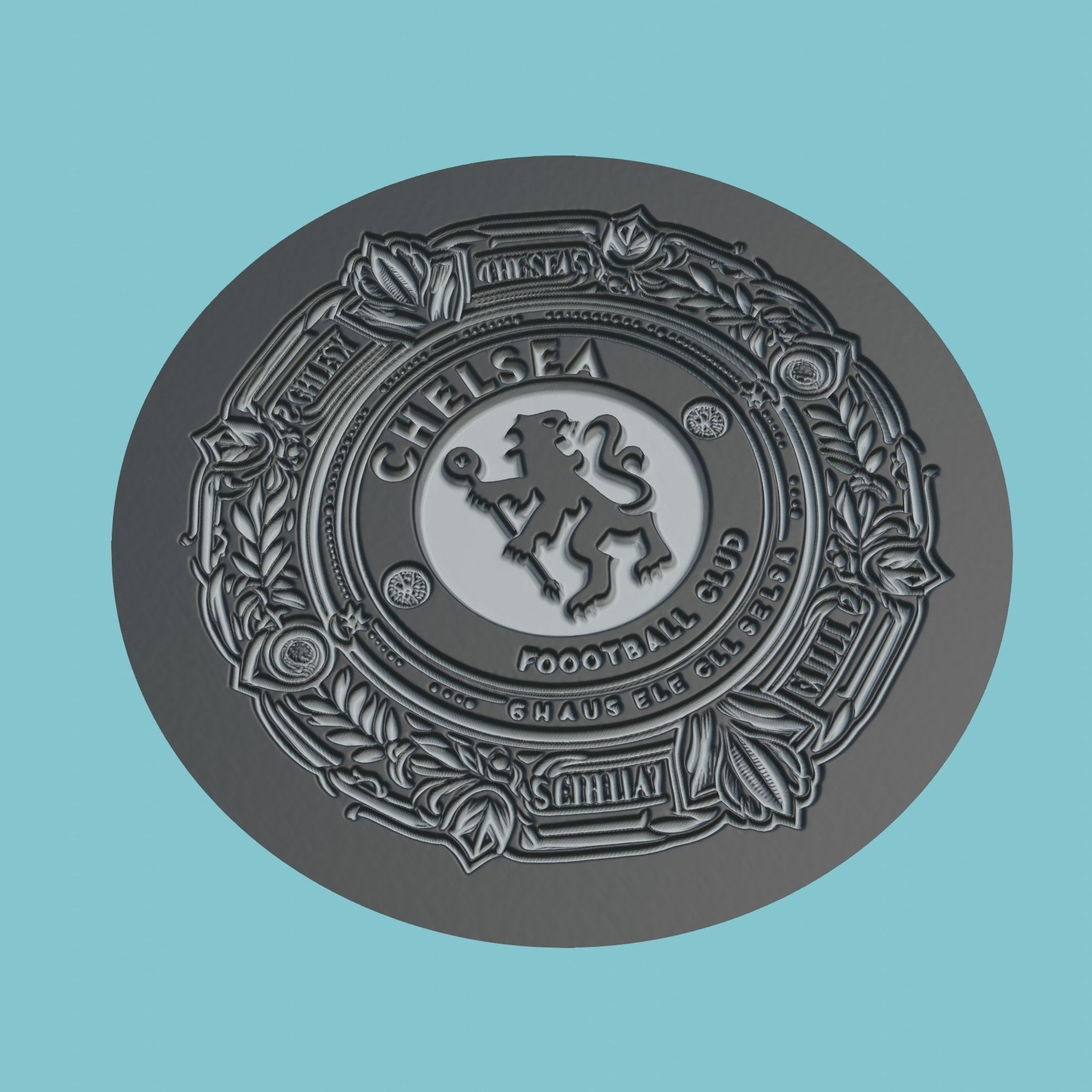 Chelsea Medallion Football 3D print model_1