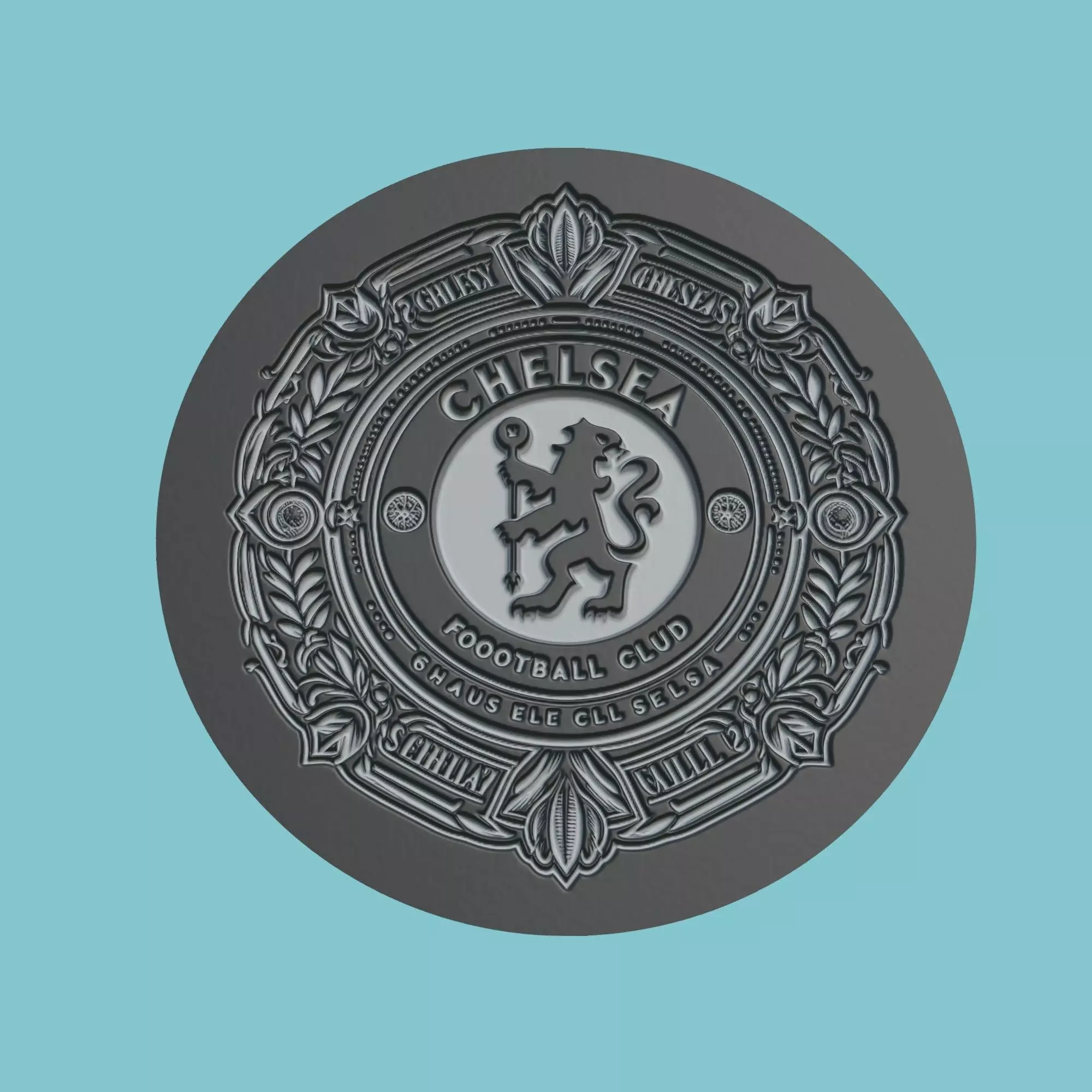 Chelsea Medallion Football 3D print model_0