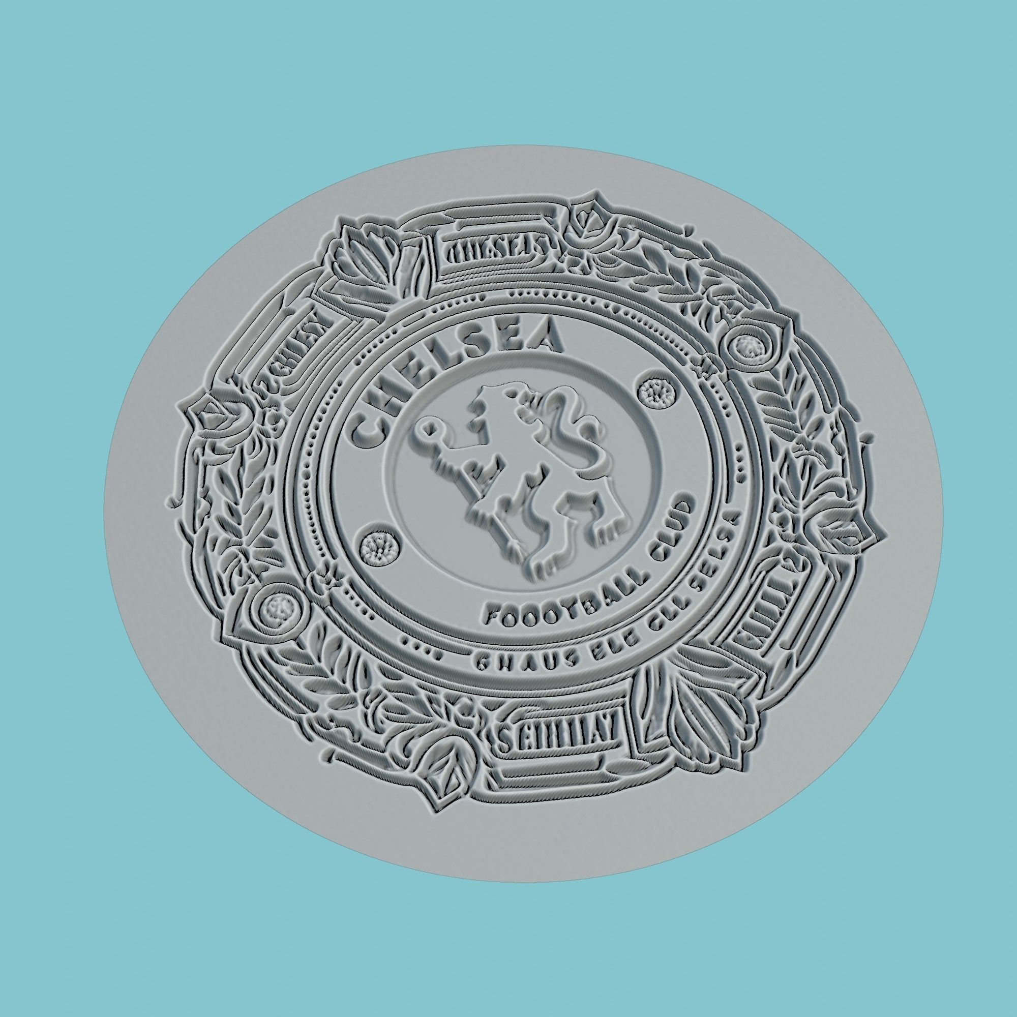 Chelsea Medallion Football 3D print model_3