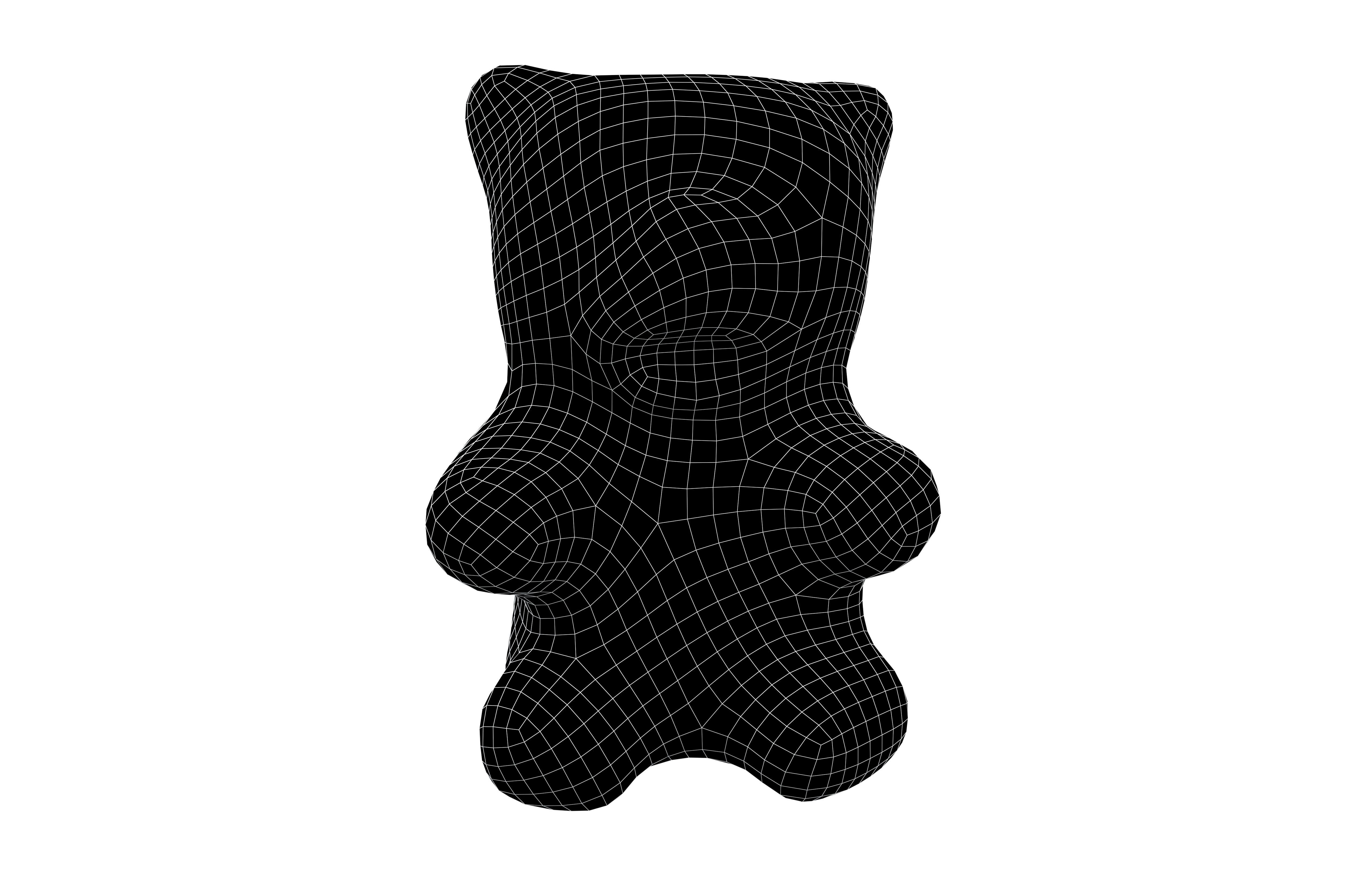 Bear Style Candy V1 003 Low-poly 3D model_6