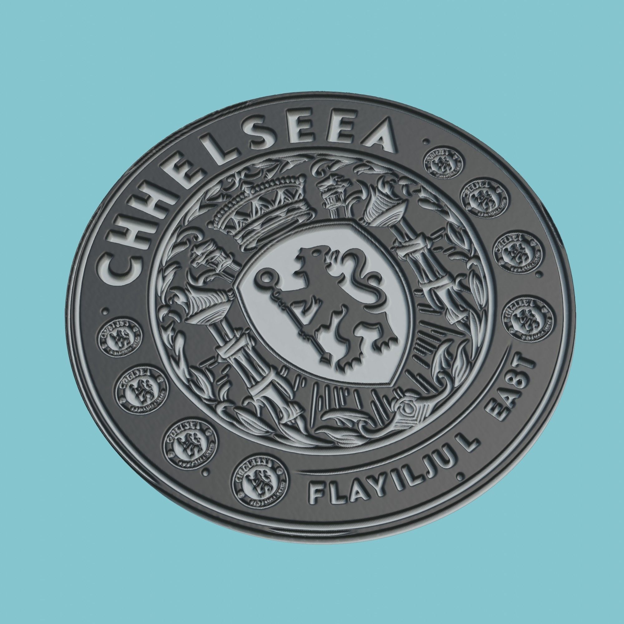 Chelsea Medallion Football 3D print model_1