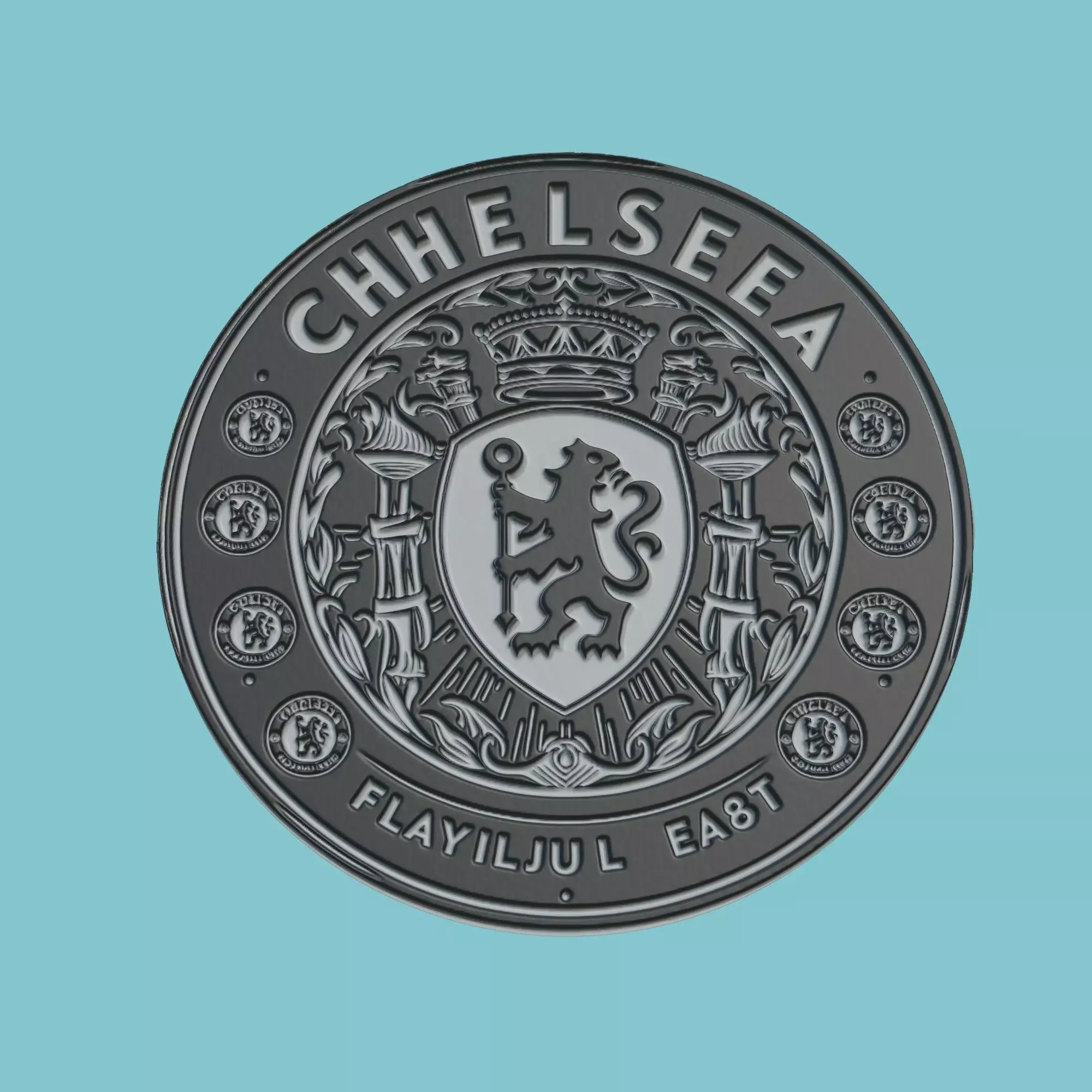 Chelsea Medallion Football 3D print model_0