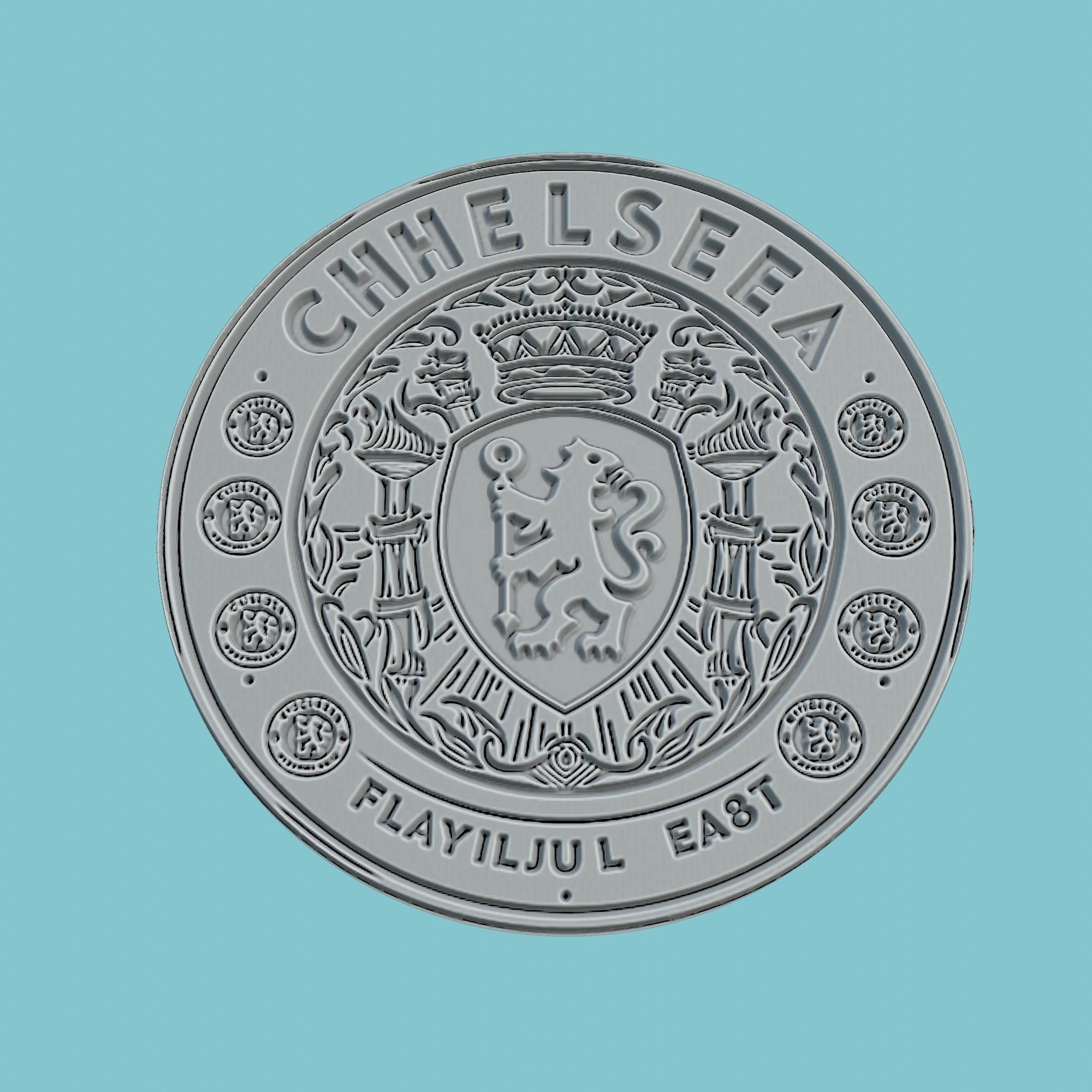 Chelsea Medallion Football 3D print model_2