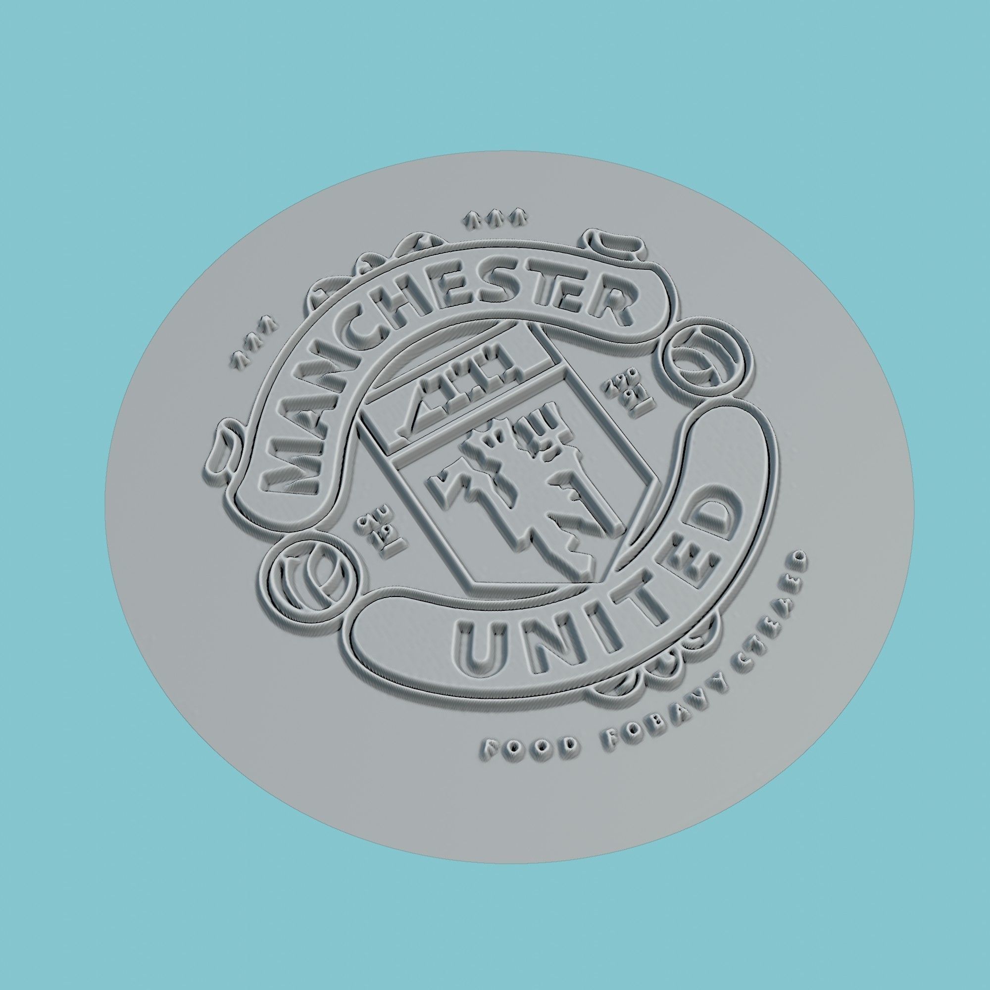 Manchester United Medallion Football 3D print model_3