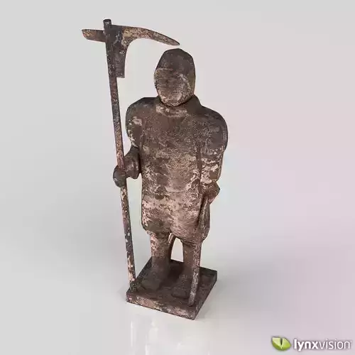 Antique Bronze Sculpture 3D model