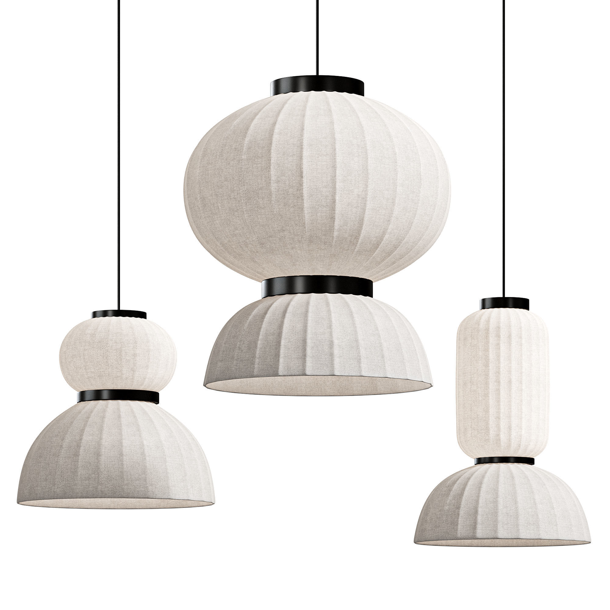 Renne Pendant Lights 3D model_6