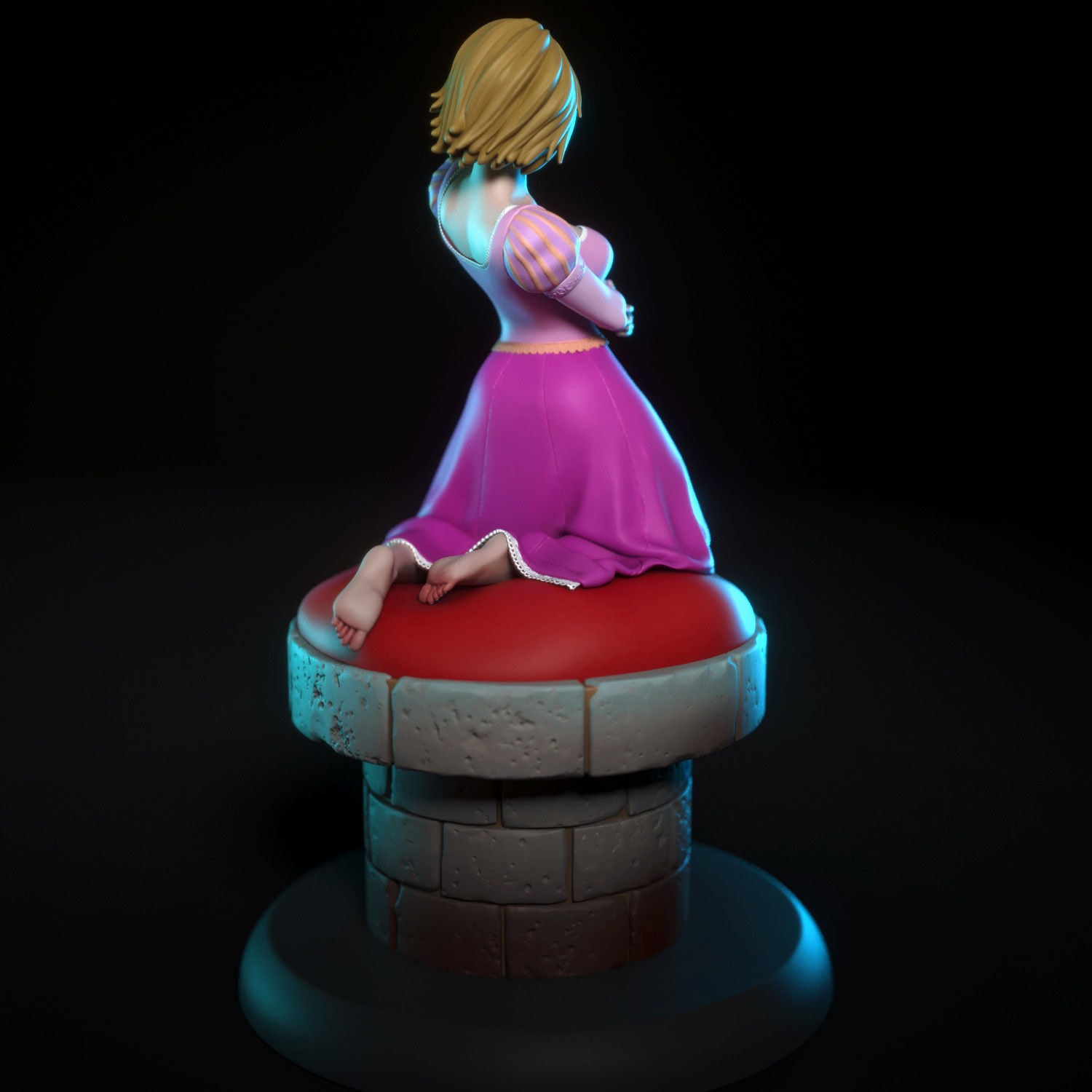 Rapunzel 3D print model_7