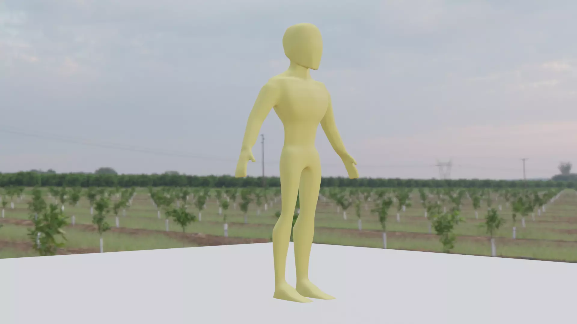 body male base mesh free Free low-poly 3D model_0