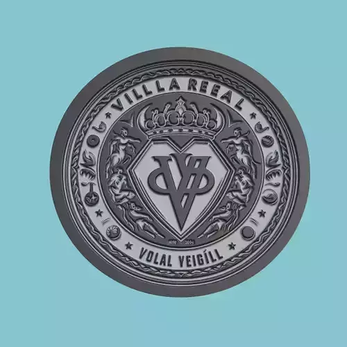 Villarreal CF Medallion Football 3D print model