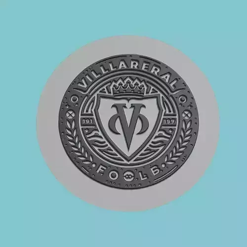 Villarreal CF Medallion Football 3D print model