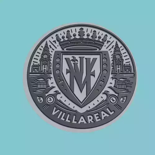 Villarreal CF Medallion Football 3D print model