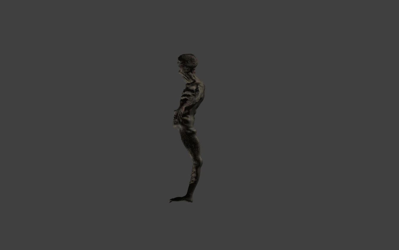 Monster Low-poly 3D model_1