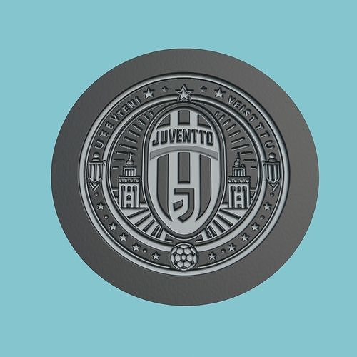 Juventus FC Medallion Football 3D print model