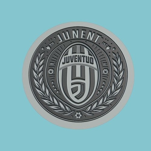Juventus FC Medallion Football 3D print model