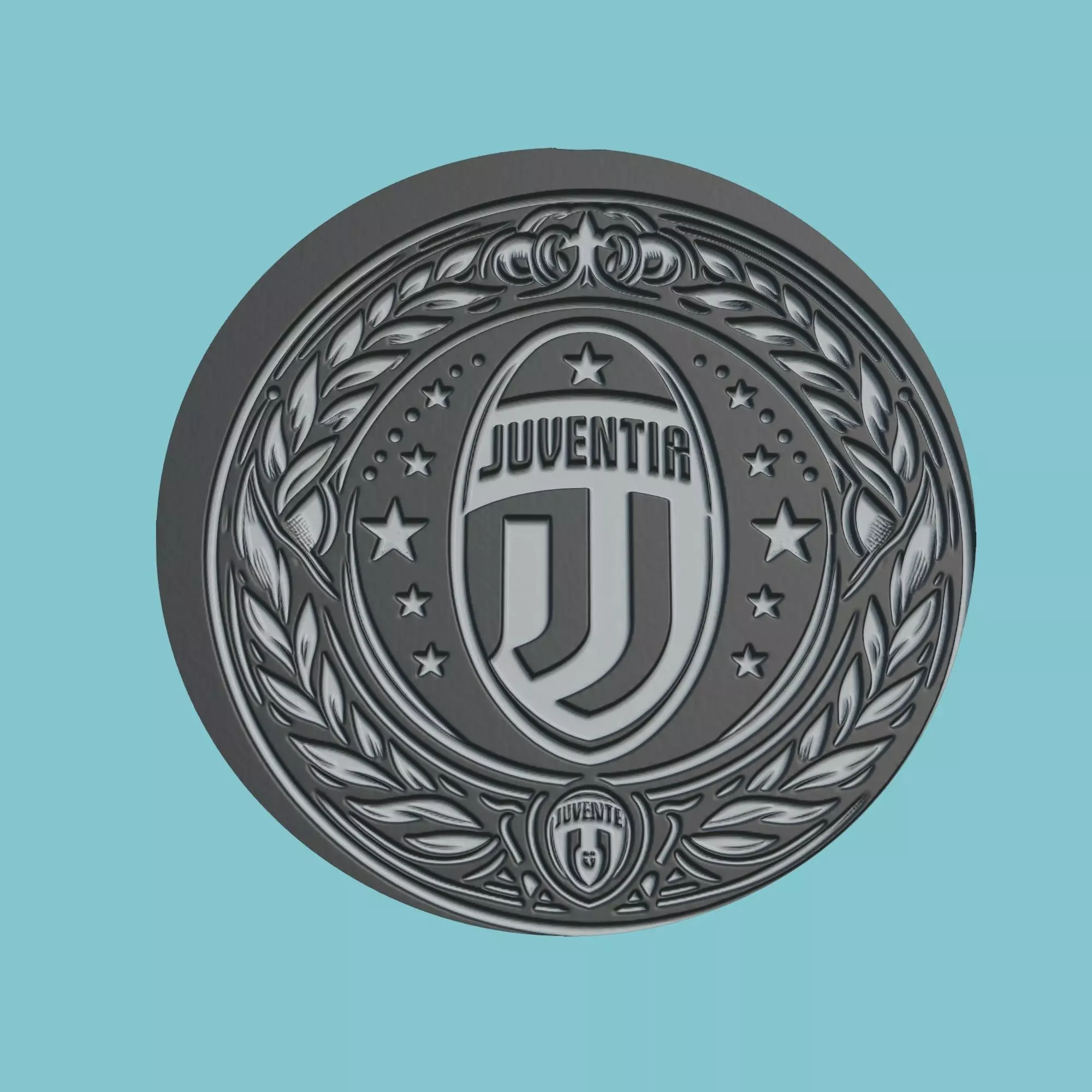 Juventus FC Medallion Football 3D print model