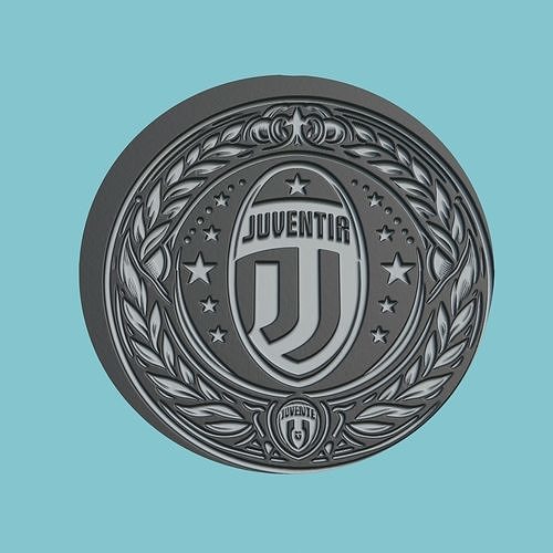 Juventus FC Medallion Football 3D print model
