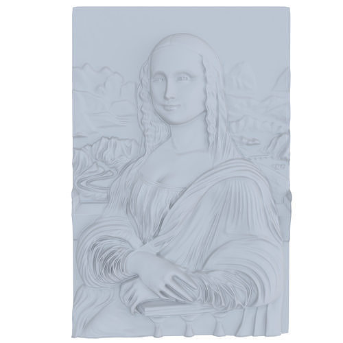 monaliza 3d frame Free 3D model