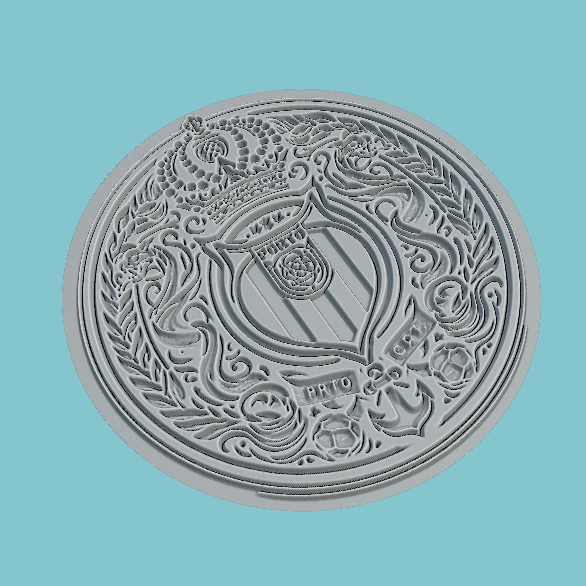 FC Porto Medallion Football 3D print model_3