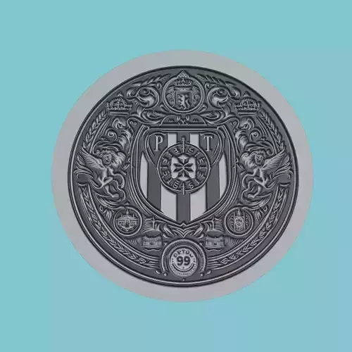FC Porto Medallion Football 3D print model